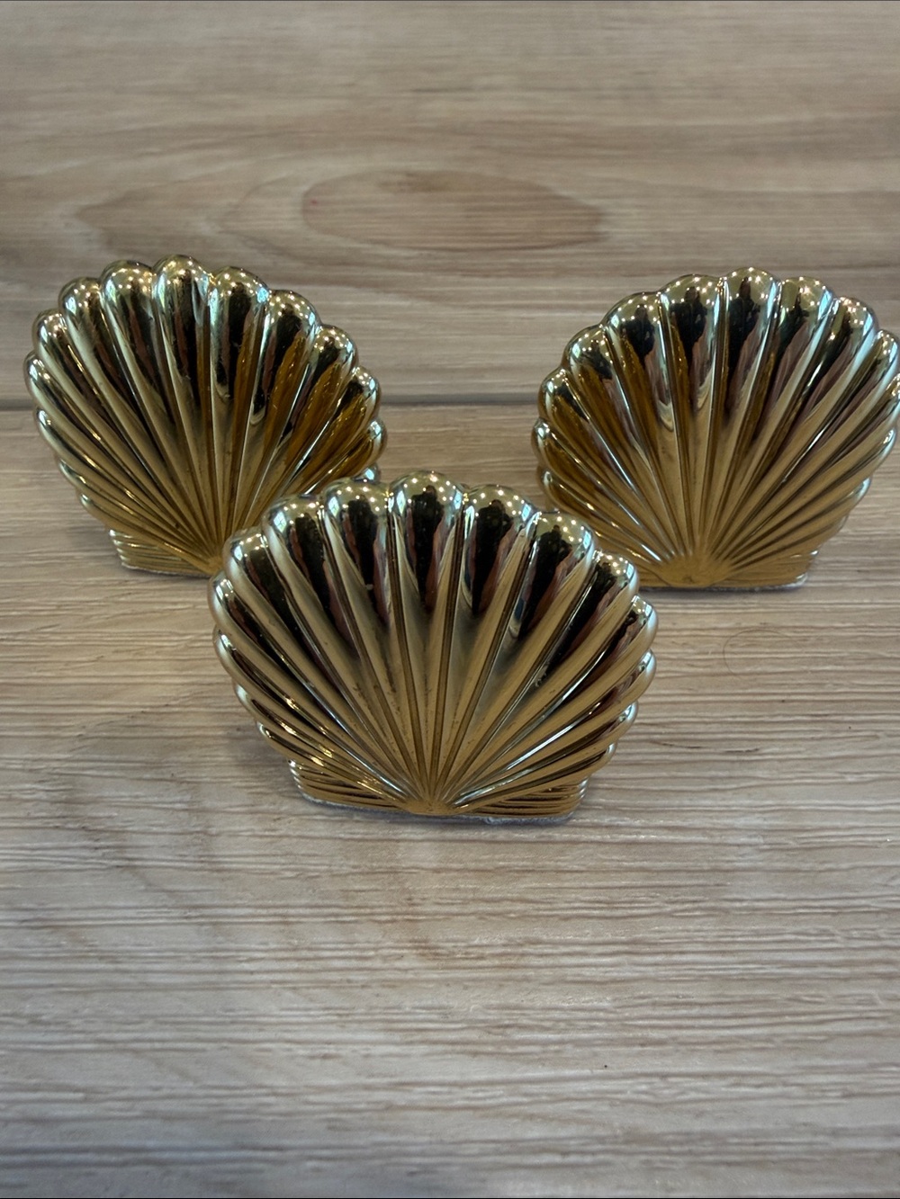 Partylite gold tone shells - Elegant Home Accent
